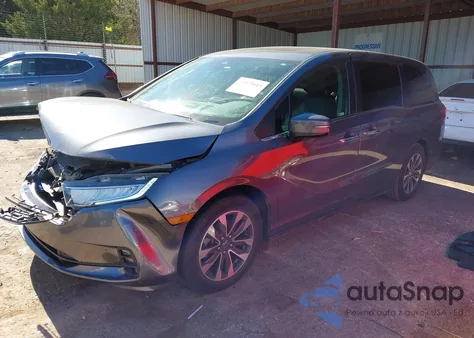 2022 Honda Odyssey Ex-L from USA, damaged, VIN 5FNRL6H7XNB051176